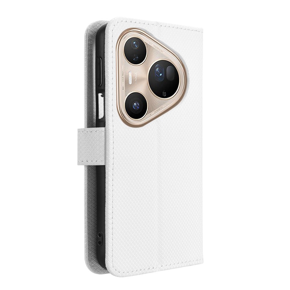 Diamond knížkové pouzdro na Huawei Pura 80 Pro - bílé