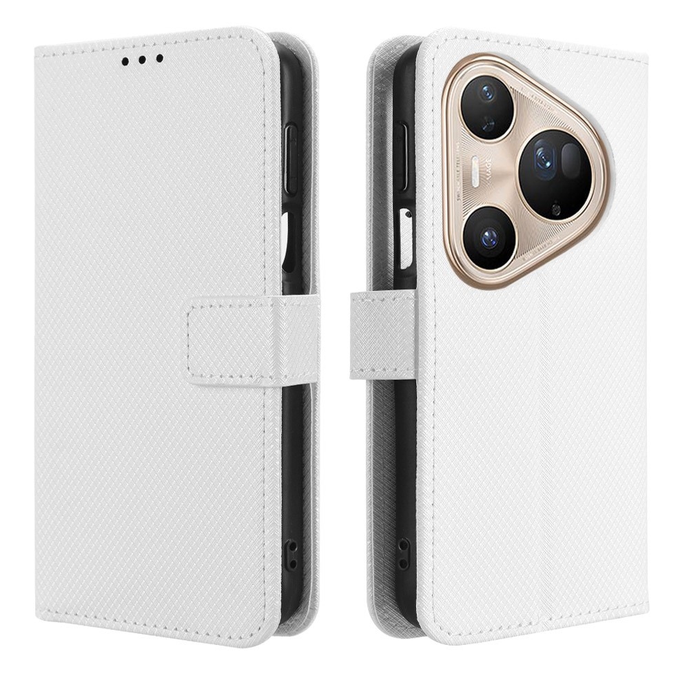 Diamond knížkové pouzdro na Huawei Pura 80 Pro - bílé