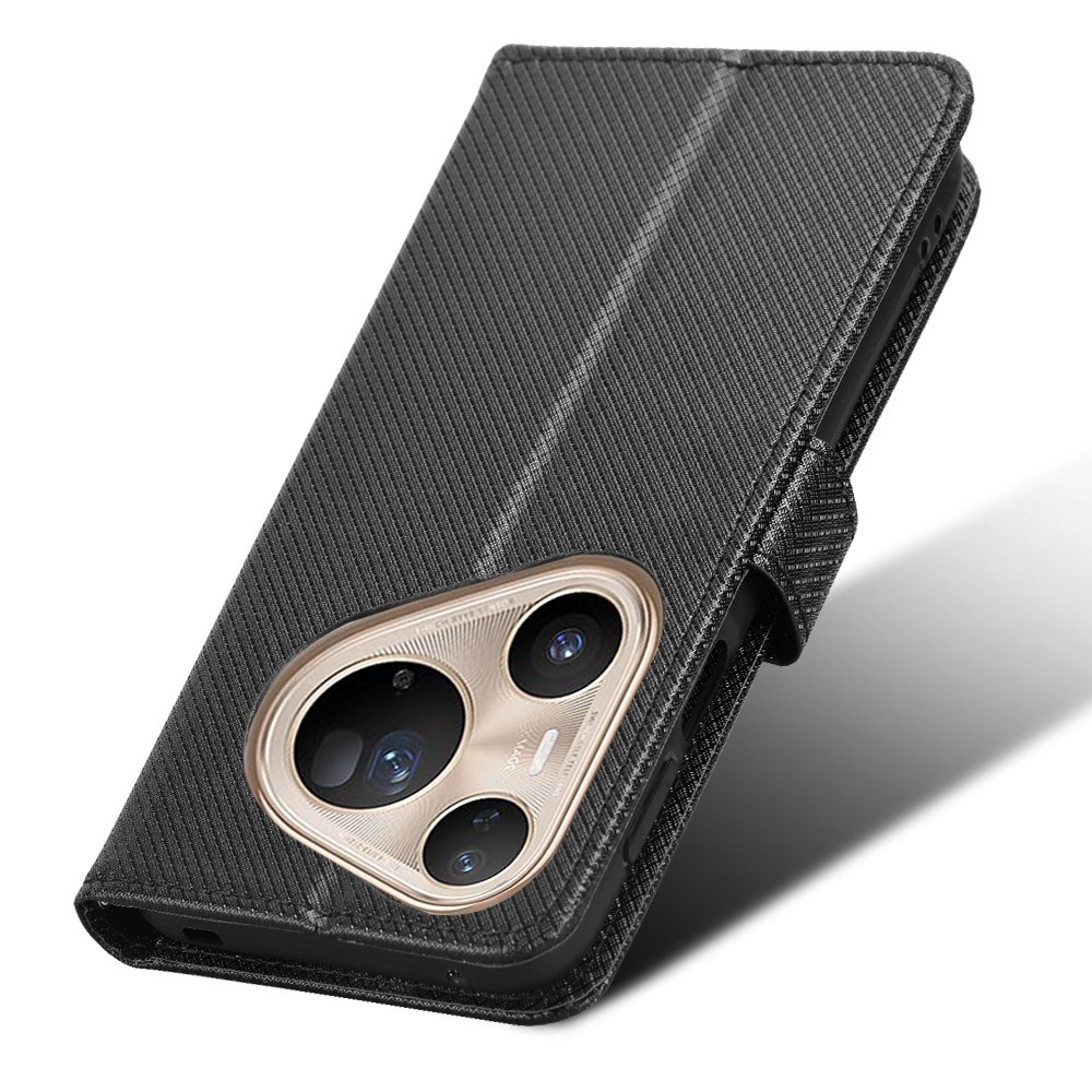 Diamond knížkové pouzdro na Huawei Pura 80 Pro - černé