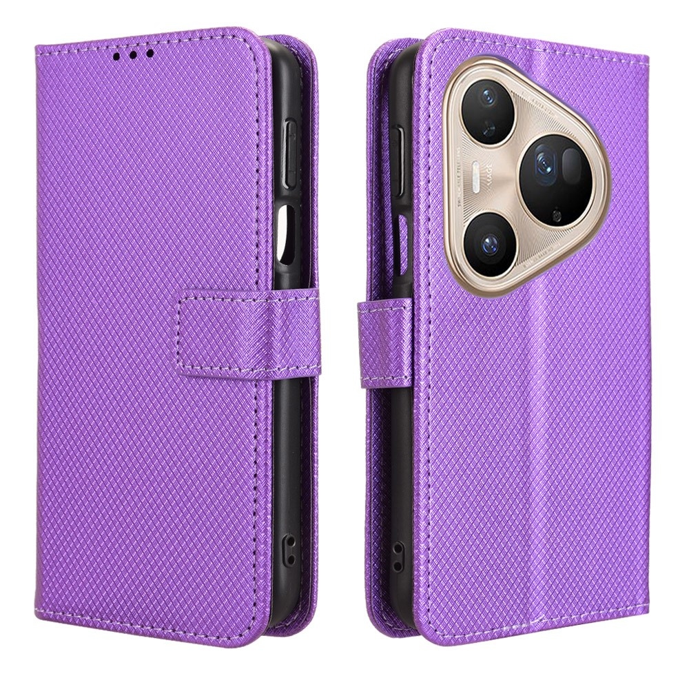 Diamond knížkové pouzdro na Huawei Pura 80 Pro - fialové