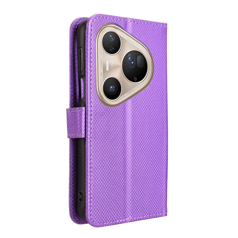 Diamond knížkové pouzdro na Huawei Pura 80 Pro - fialové