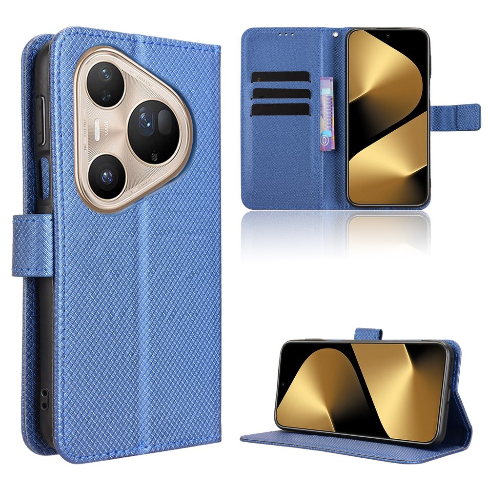 Diamond knížkové pouzdro na Huawei Pura 80 Pro - modré