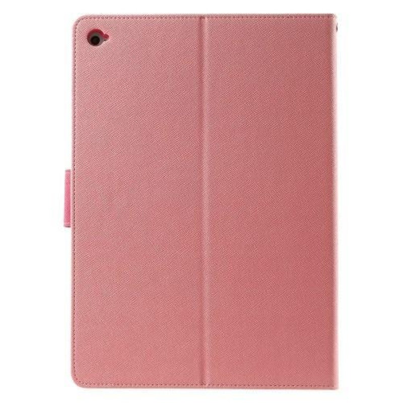 Diary PU kožené pouzdro na iPad Air 2 - růžové