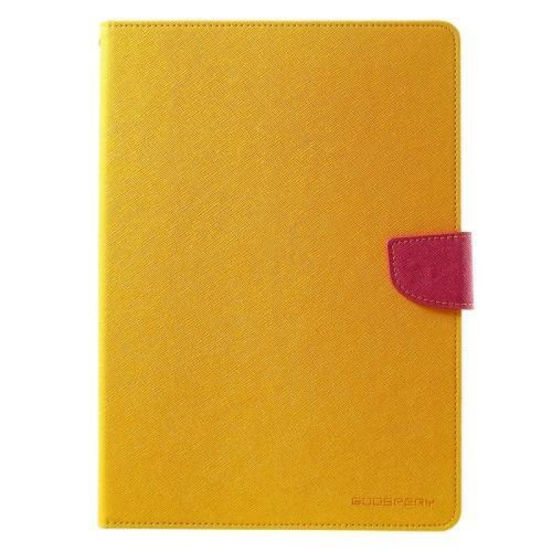 Diary PU kožené pouzdro na iPad Air 2 - žlutooranžové