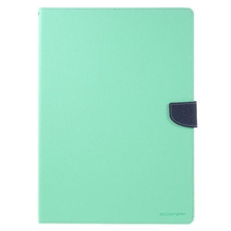 Diary PU kožené pouzdro na iPad Pro 12.9 - cyan