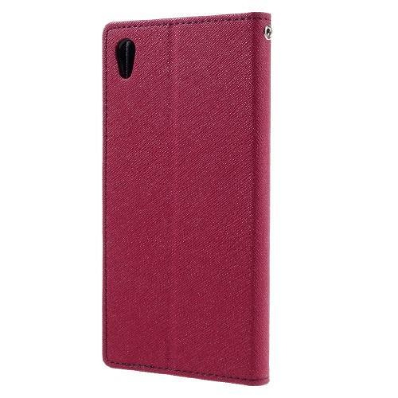 Diary PU kožené pouzdro na mobil Sony Xperia XA Ultra - rose