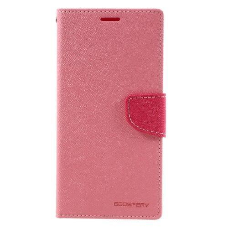 Diary PU kožené pouzdro na mobil Sony Xperia XA Ultra - růžové