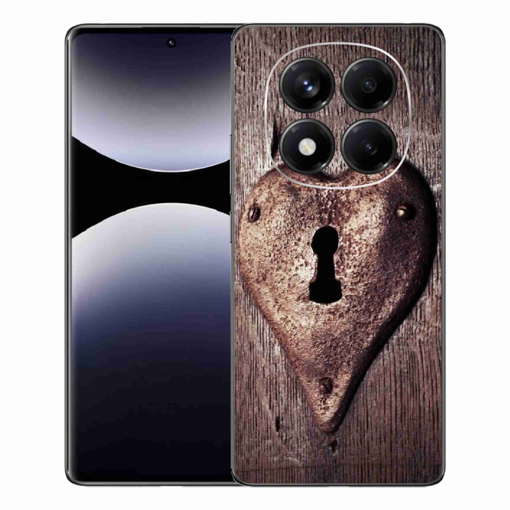 Gelový kryt mmCase na Xiaomi Redmi Note 14 Pro - zámek ve tvaru srdce