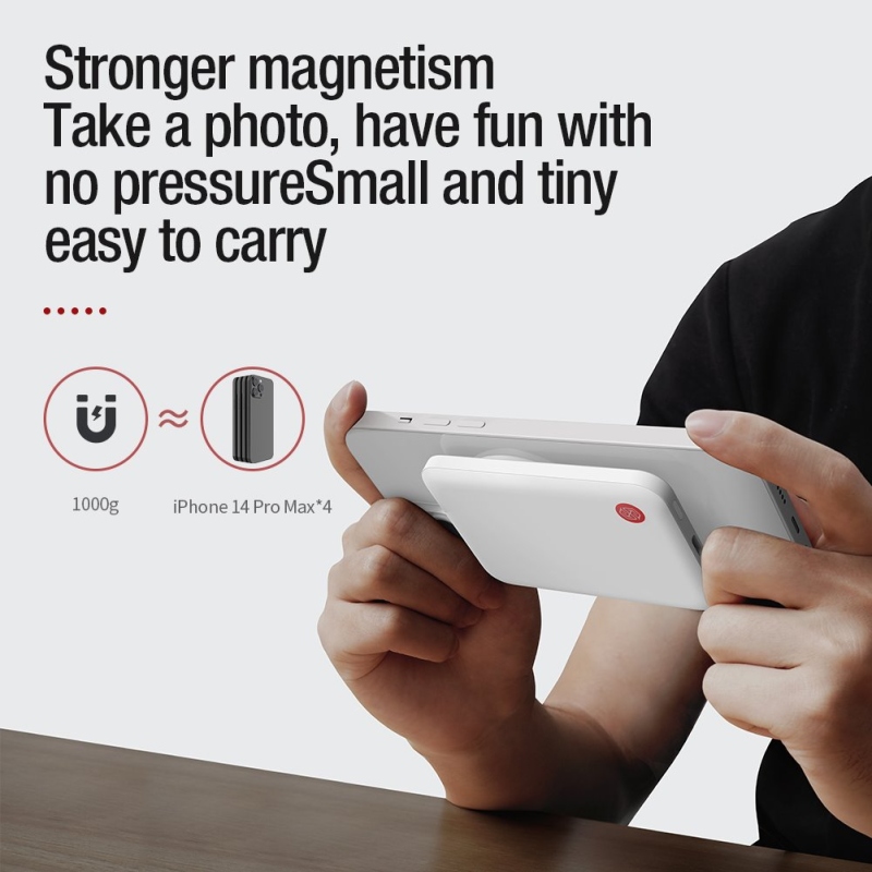 Nillkin NKT21 PowerStone Magnetická Powerbanka 5000mAh 15W Black