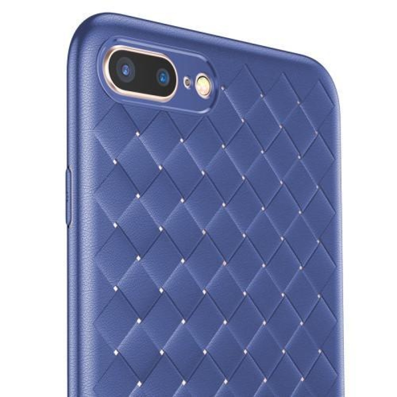 Dissi gelový texturovaný obal na iPhone 8 Plus a iPhone 7 Plus - modrý