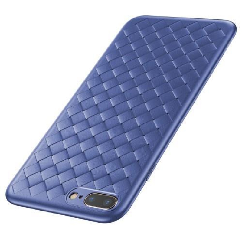 Dissi gelový texturovaný obal na iPhone 8 Plus a iPhone 7 Plus - modrý
