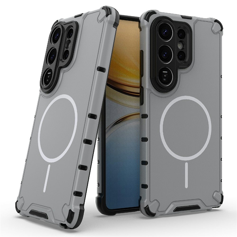 Dissi odolný kryt s podporou MagSafe na Samsung Galaxy S26 Ultra - světlešedý