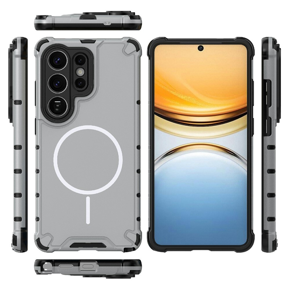 Dissi odolný kryt s podporou MagSafe na Samsung Galaxy S26 Ultra - světlešedý