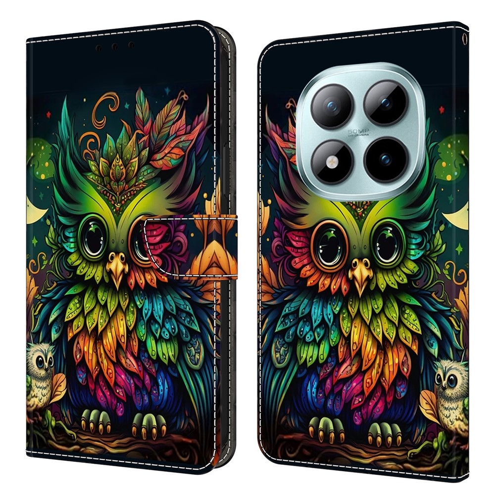 Distinct knížkové pouzdro na Xiaomi Poco M8 5G/Redmi Note 15 5G/Note 15 4G - barevná sova