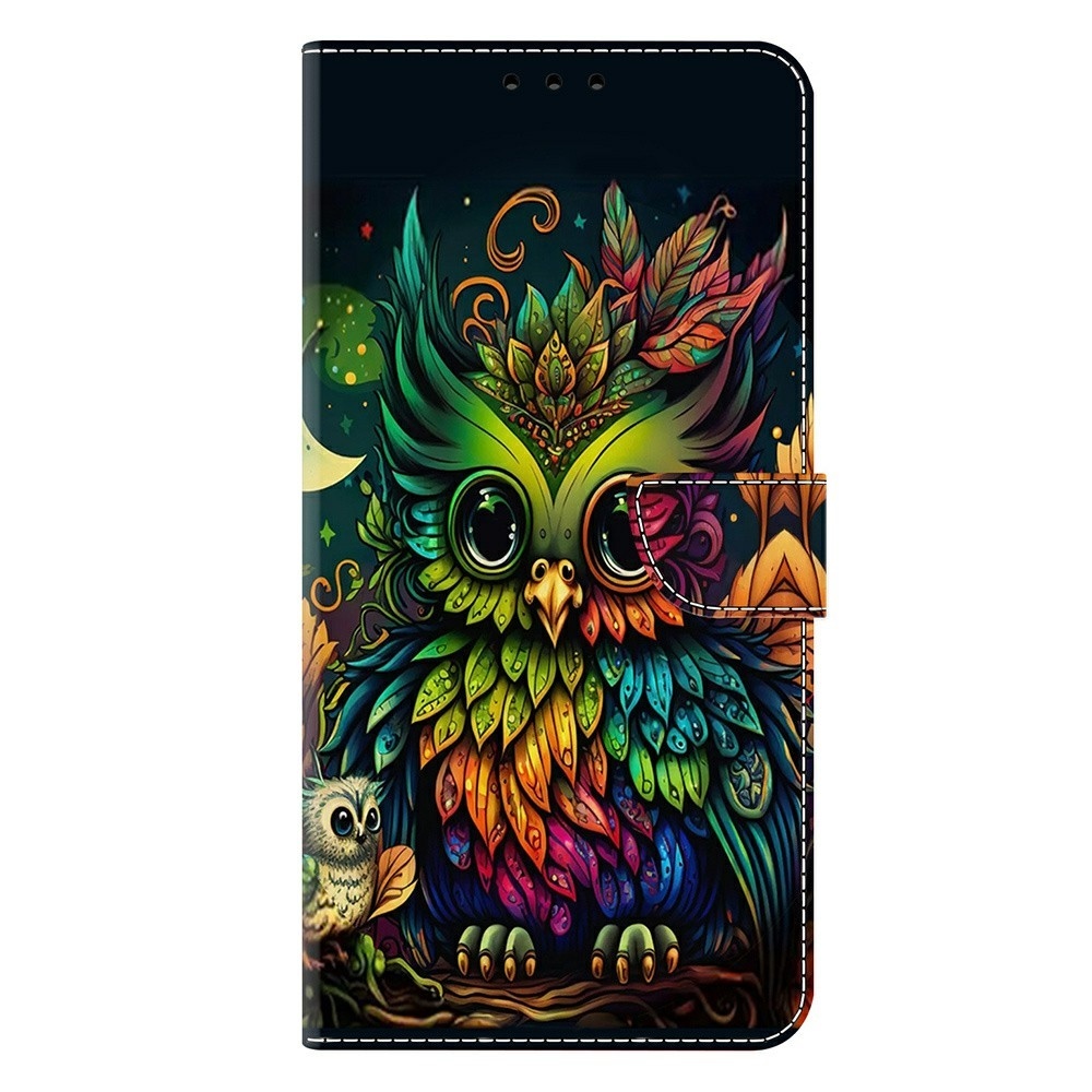 Distinct knížkové pouzdro na Xiaomi Poco M8 5G/Redmi Note 15 5G/Note 15 4G - barevná sova