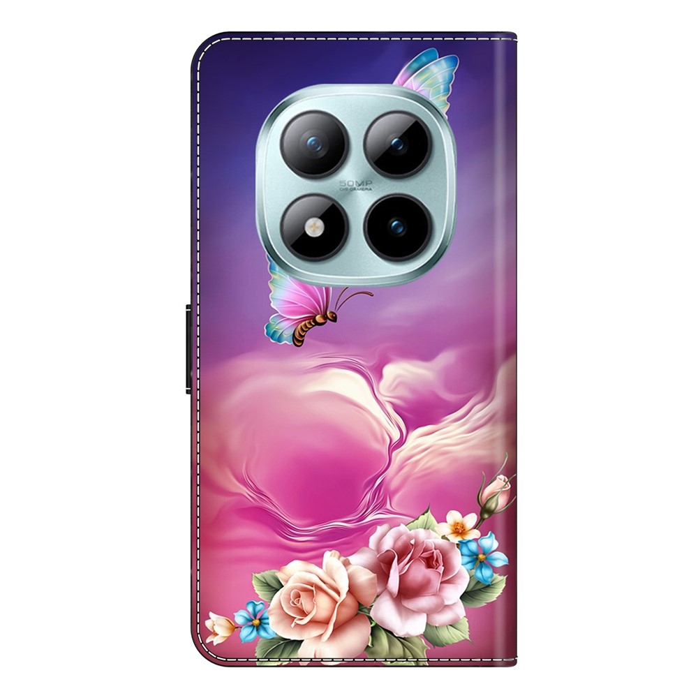 Distinct knížkové pouzdro na Xiaomi Poco M8 5G/Redmi Note 15 5G/Note 15 4G - motýli a květiny