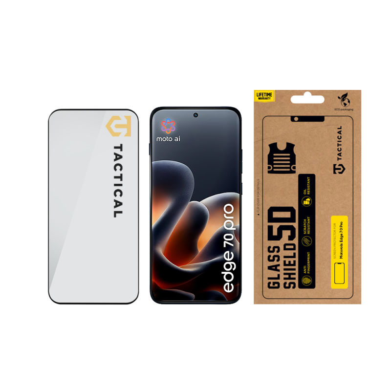 Tactical Glass Shield 5D sklo pro Motorola Edge 70 Pro Black 