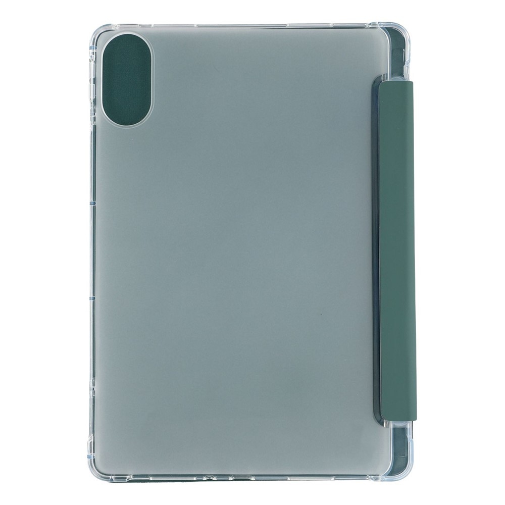 Tri-Fold chytré skládací pouzdro na tablet Xiaomi Redmi Pad 2 - tmavězelené