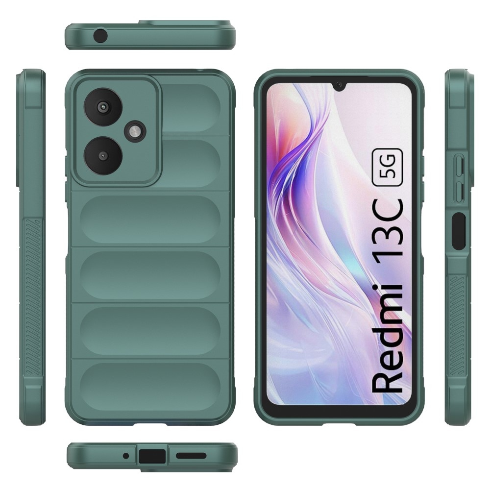 Rugg odolný gelový obal na Xiaomi Redmi 13C 5G - zelený
