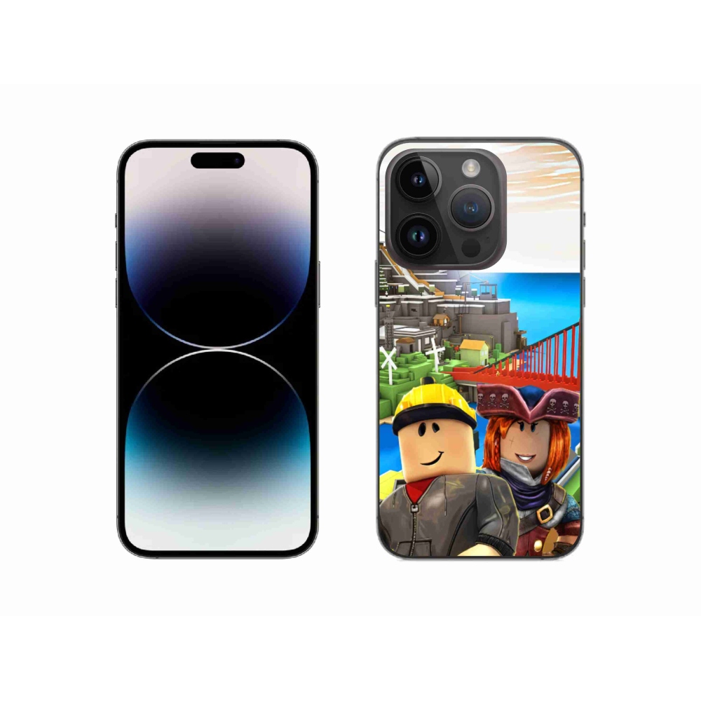 Gelový kryt mmCase na iPhone 14 Pro 6.1 - roblox 1