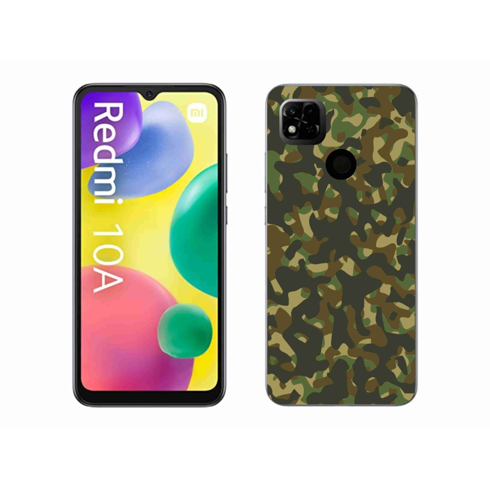 Gelový kryt mmCase na Xiaomi Redmi 10A - maskáčový vzor 1