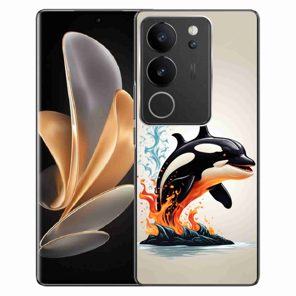 Gelový kryt mmCase na Vivo V29 5G - kosatka