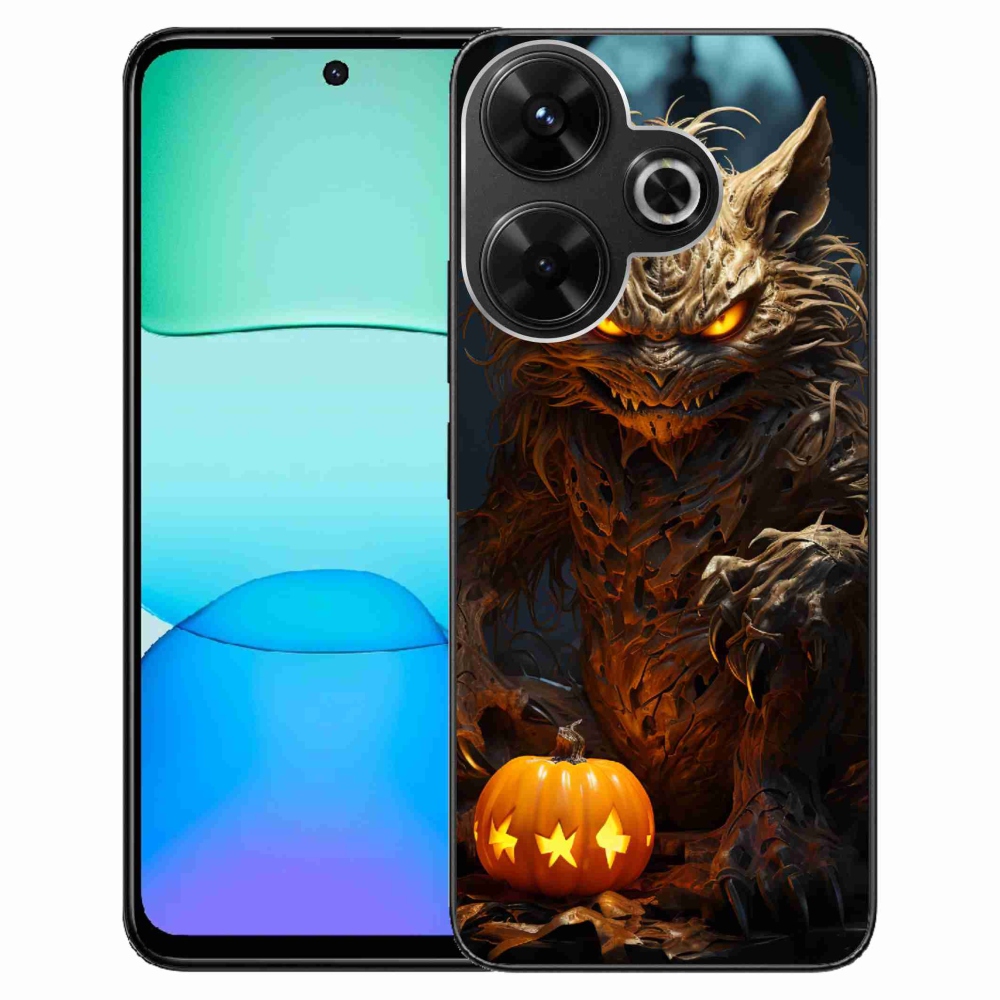 Gelový kryt mmCase na Xiaomi Redmi 13 4G/Poco M6 4G - halloweenská příšera