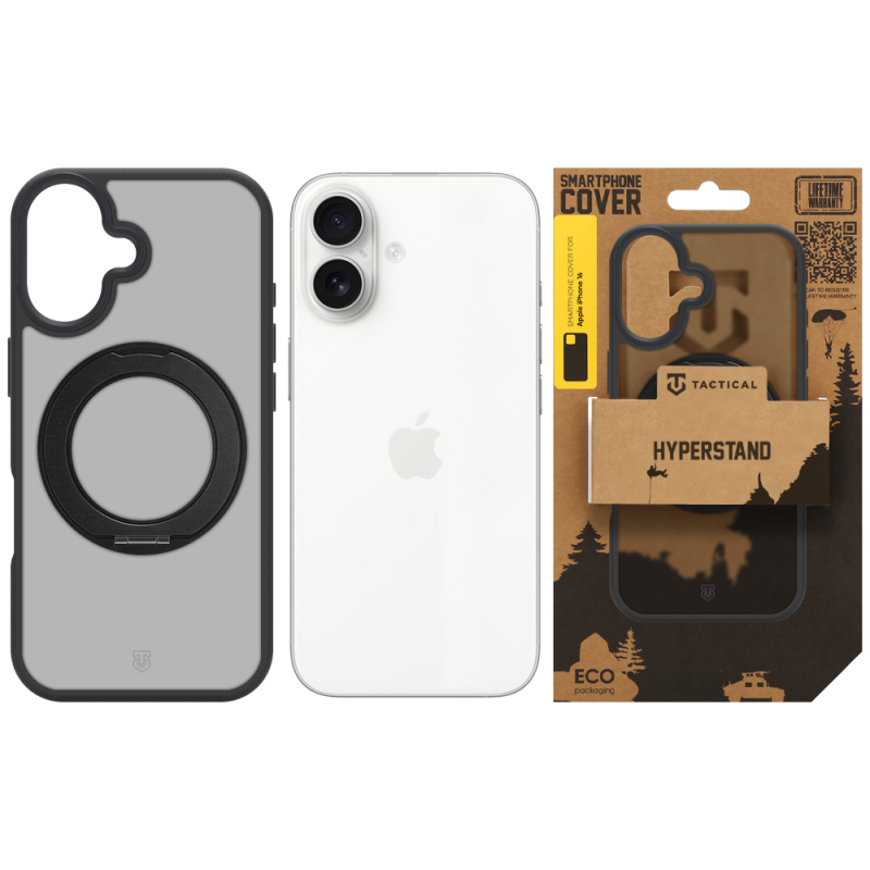 Tactical MagForce Hyperstand Kryt pro Apple iPhone 16 Asphalt