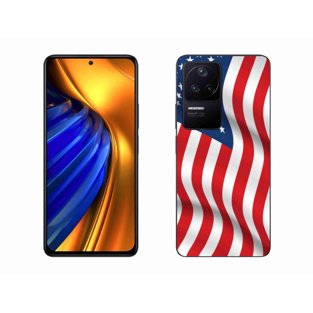 Gelový kryt mmCase na mobil Xiaomi Poco F4 - USA vlajka
