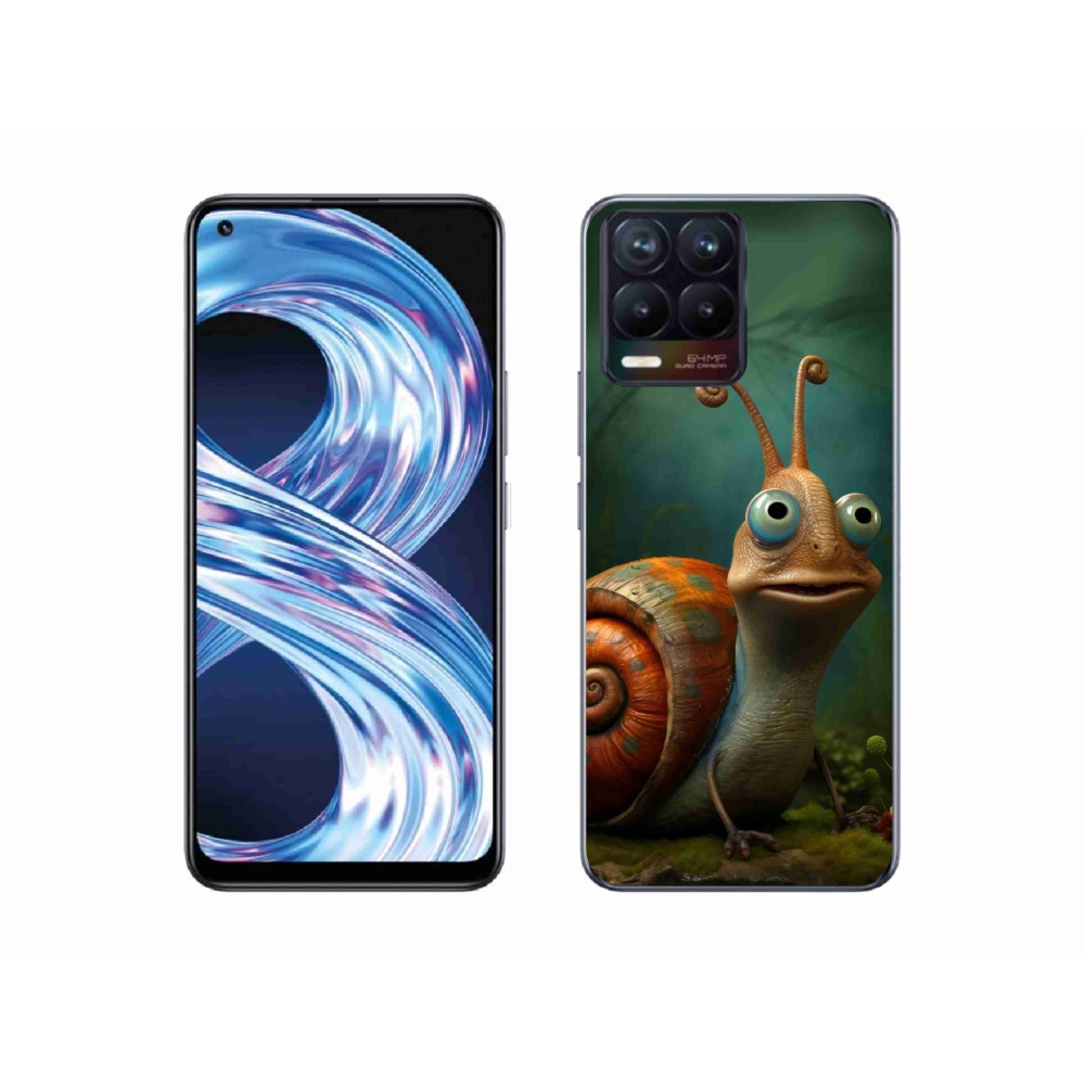 Gelový kryt mmCase na Realme 8 Pro - šnek