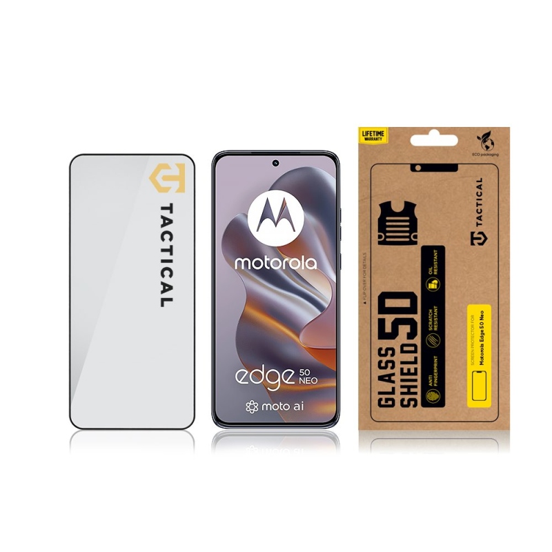 Tactical Glass Shield 5D sklo pro Motorola Edge 50 Neo Black