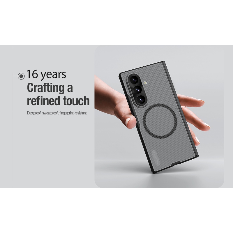Nillkin Super Frosted FOLD Magnetic Zadní Kryt pro Samsung Galaxy Z Fold 8 Ultra Black
