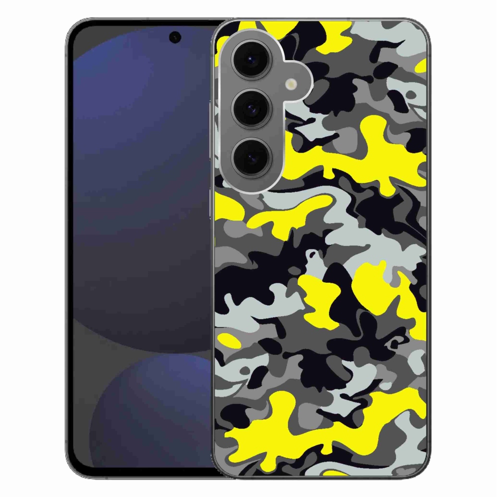 Gelový kryt mmCase na Samsung Galaxy S24 FE - maskáčový vzor 6