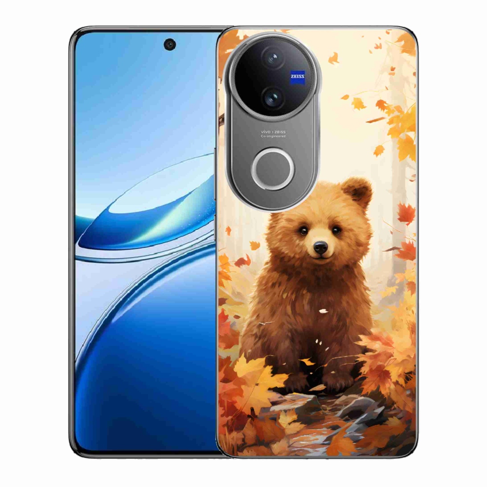 Gelový kryt mmCase na Vivo V50 5G - medvěd v lese