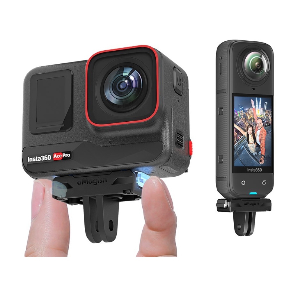 AMAGISN magnetický rychloupínací adaptér pro Insta360 X5, Ace Pro 2, Ace Pro a Ace