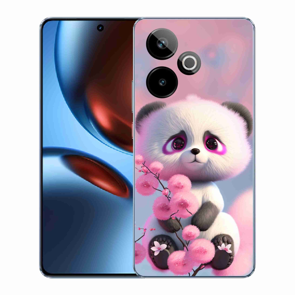 Gelový kryt mmCase na Realme GT 7 5G/GT 7T 5G - roztomilá panda 1