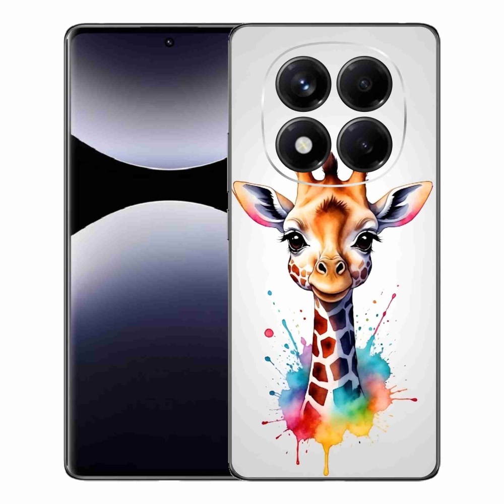 Gelový kryt mmCase na Xiaomi Redmi Note 14 Pro - žirafa 1