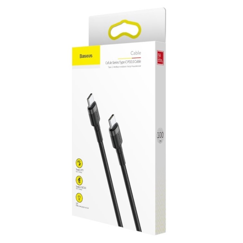 Baseus CATKLF-GG1 Cafule Kabel USB-C 60W 1m Gray/Black
