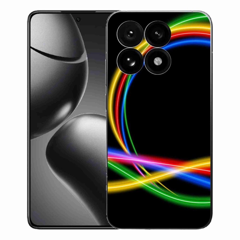 Gelový kryt mmCase na Xiaomi 15T - neonové kruhy