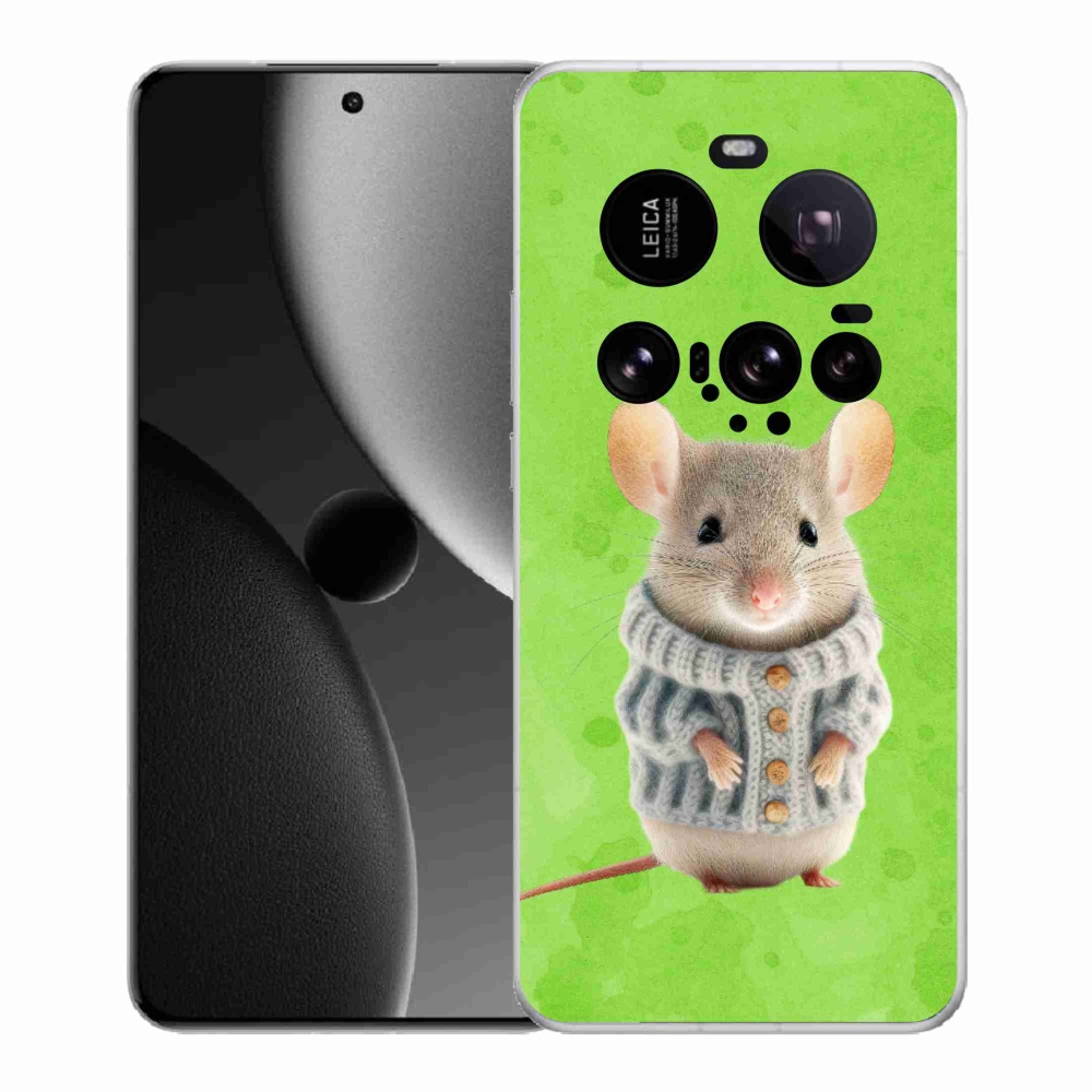 Gelový kryt mmCase na Xiaomi 15 Ultra - myška ve svetru