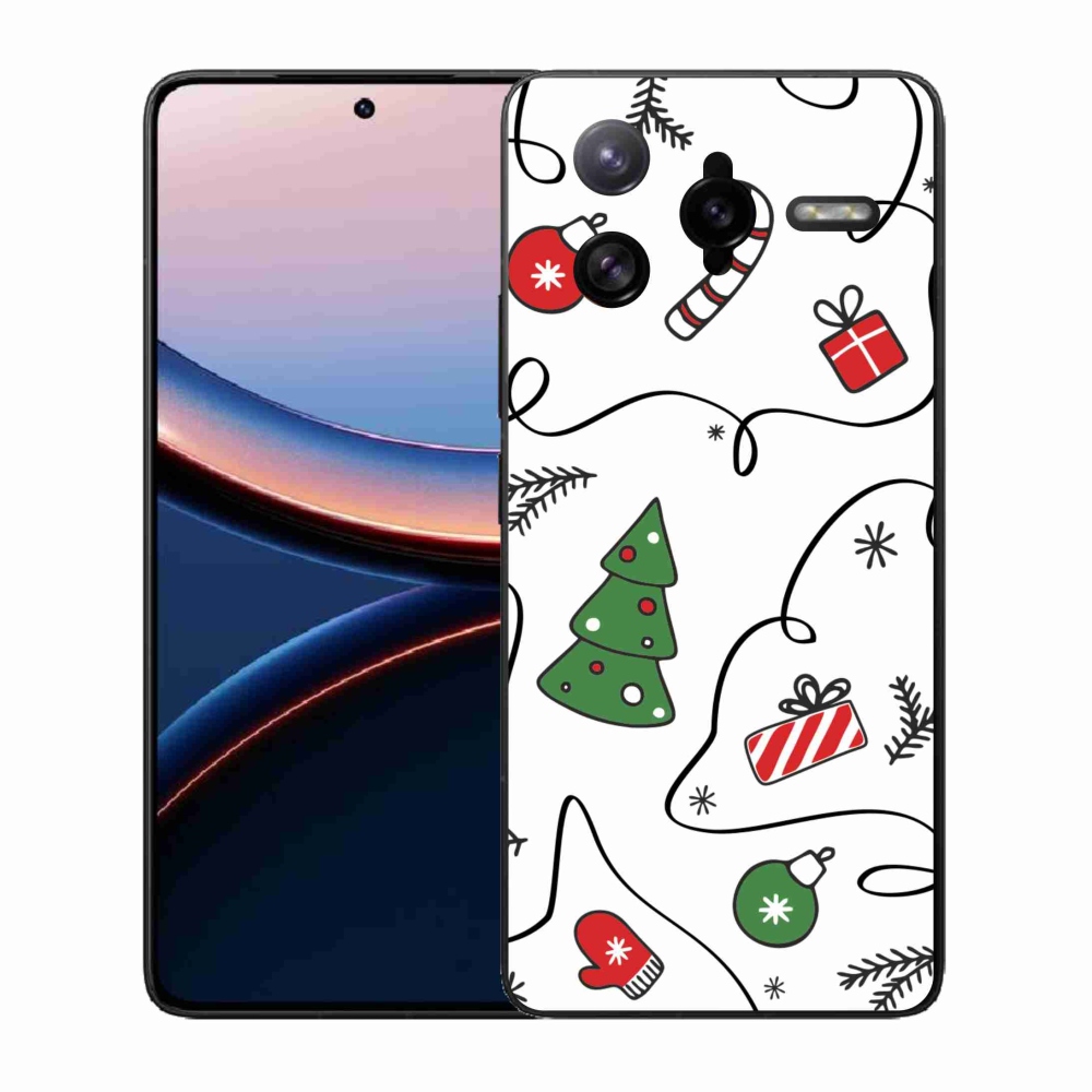 Gelový kryt mmCase na Xiaomi Poco F7 Ultra - vánoční motivy