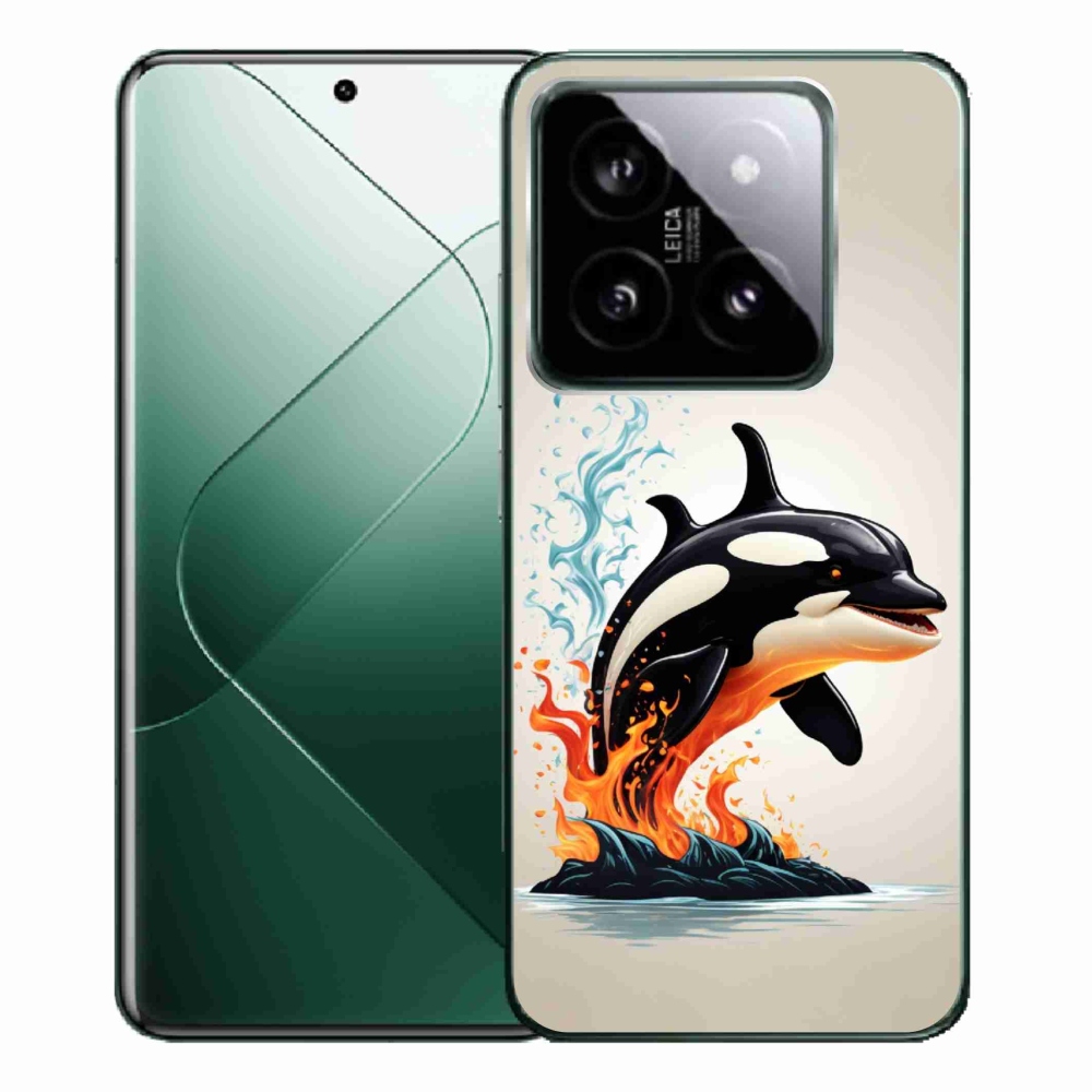 Gelový kryt mmCase na Xiaomi 14 Pro - kosatka
