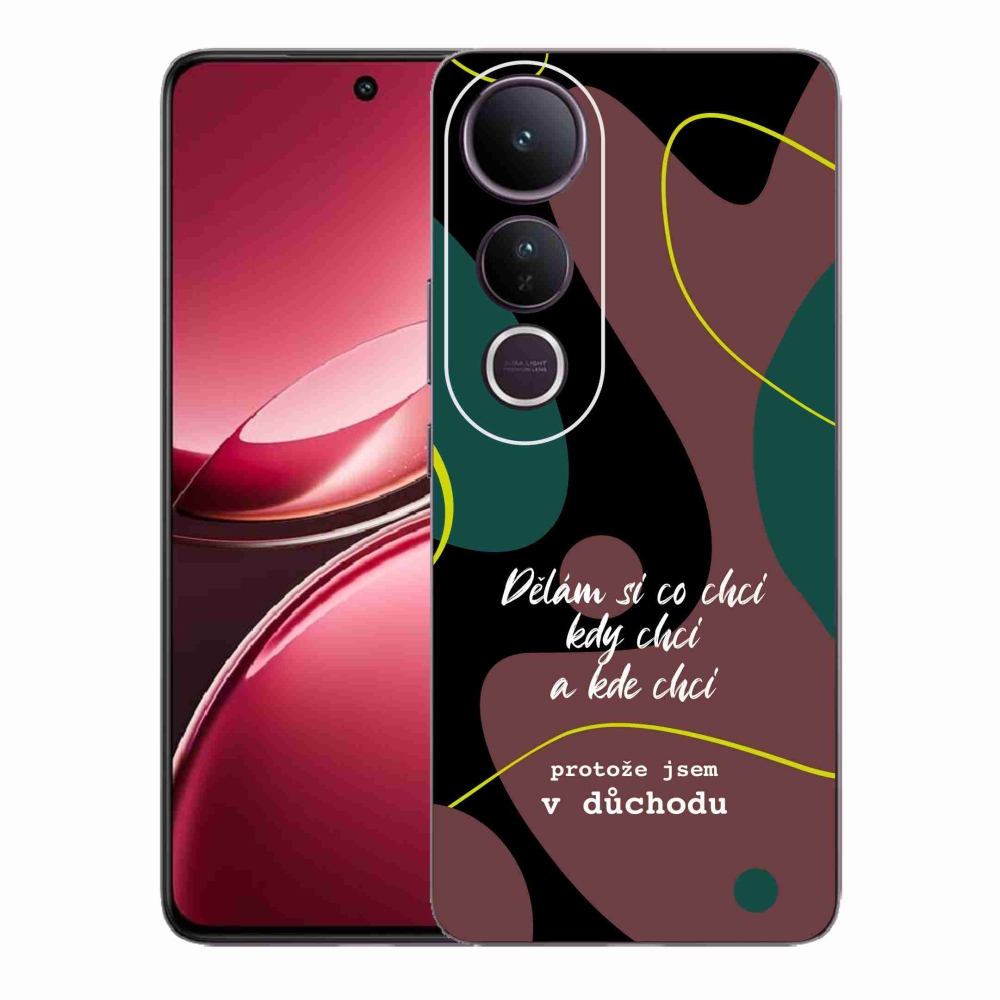 Gelový kryt mmCase na Vivo V50 Lite 4G/5G - vtipný text 10 černé pozadí