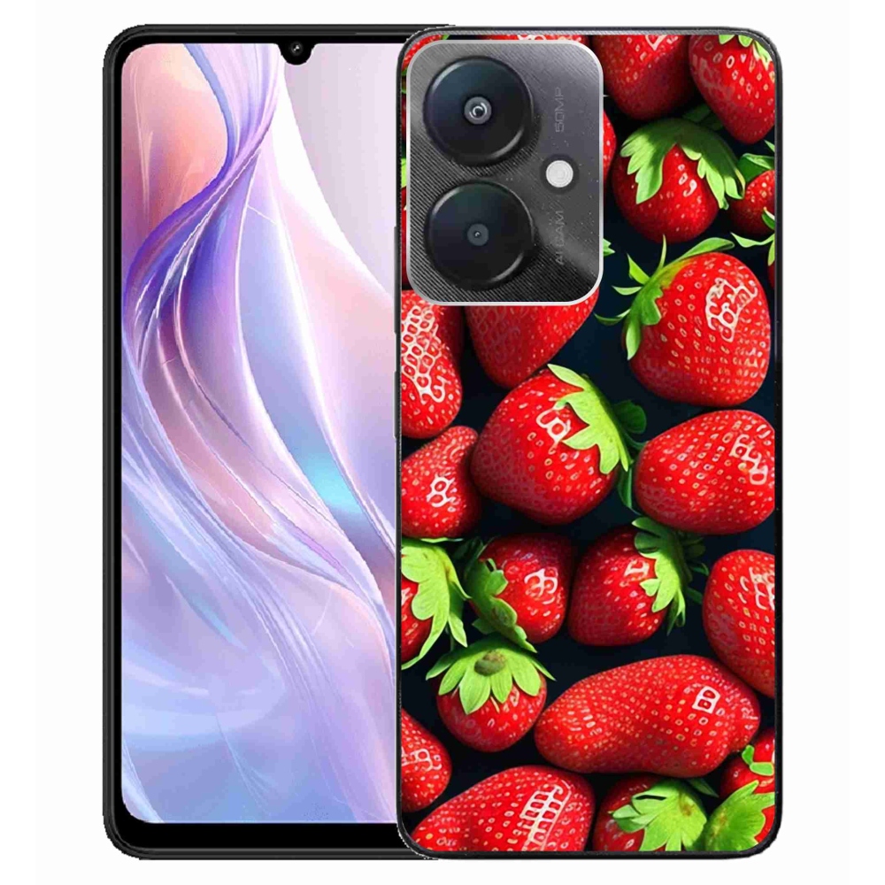 Gelový kryt mmCase na Xiaomi Redmi 13C 5G - jahody
