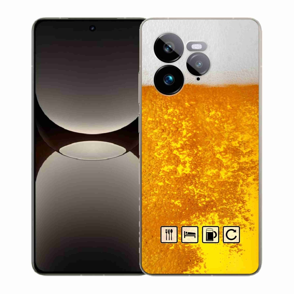 Gelový kryt mmCase na Realme GT 7 Pro 5G - pivní motiv 3