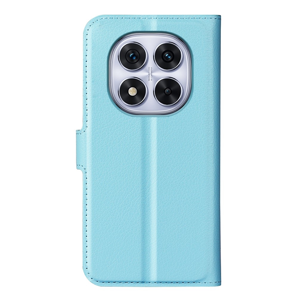 Litchi knížkové pouzdro na Xiaomi Redmi Note 14 Pro 5G/Poco X7 5G - modré