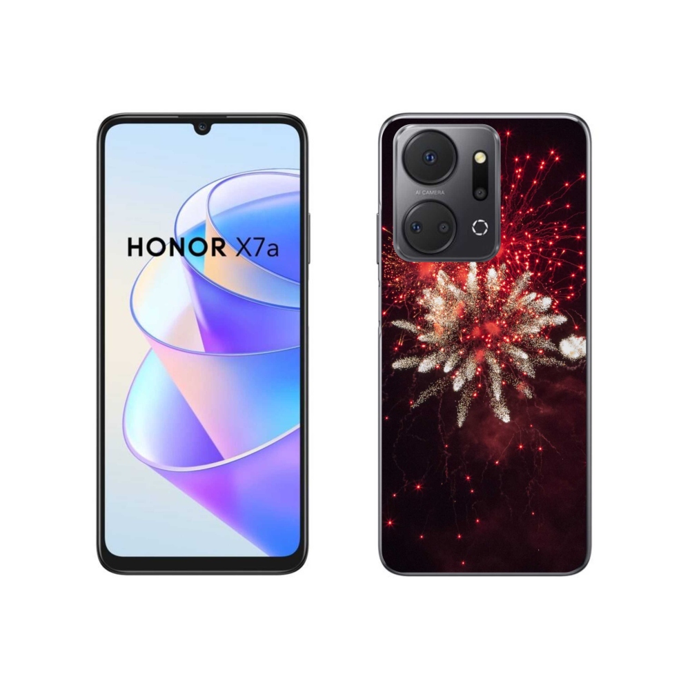 Gelový kryt mmCase na Honor X7a - ohňostroj
