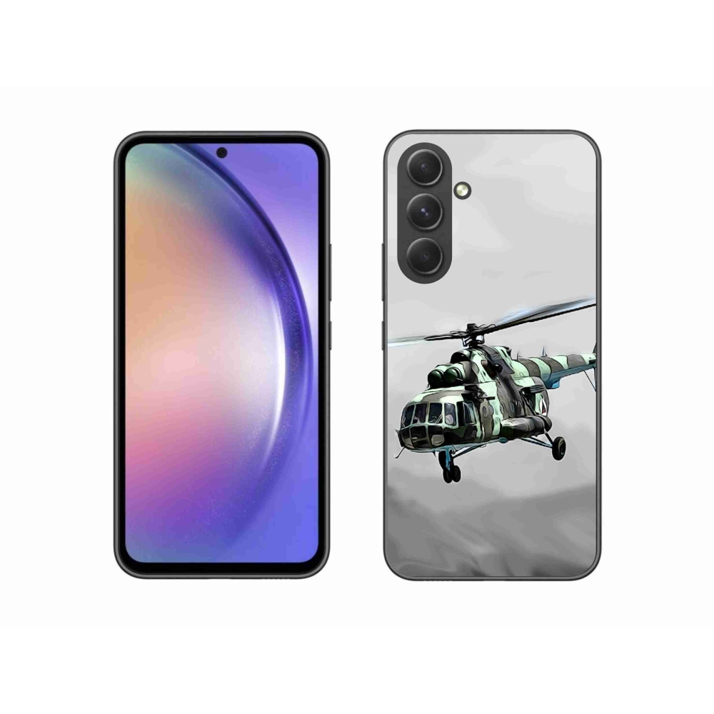 Gelový kryt mmCase na Samsung Galaxy A54 5G - vojenský vrtulník