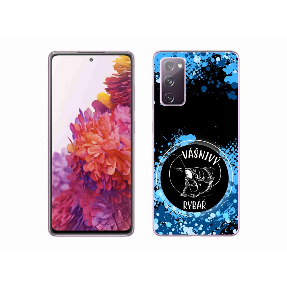 Gelový kryt mmCase na Samsung Galaxy S20 FE - vášnivý rybář černé pozadí