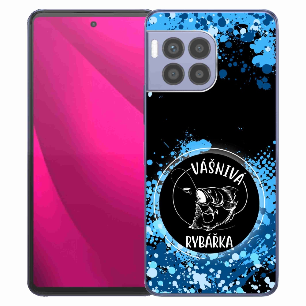 Gelový kryt mmCase na T-Mobile T Phone 2 Pro - vášnivá rybářka černé pozadí